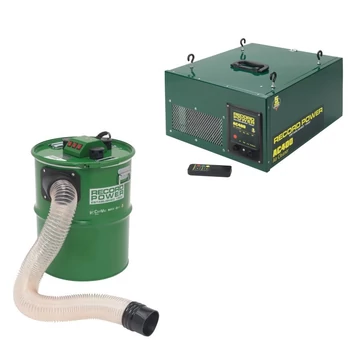 Nagy por- és forgácselszívó levegőtisztítóval 