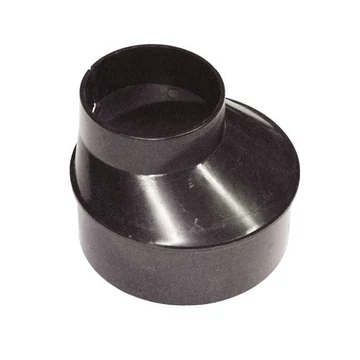 100 mm / 61 mm szűkítő kemény fekete műanyagból