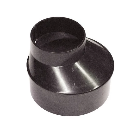 100 mm / 61 mm szűkítő kemény fekete műanyagból